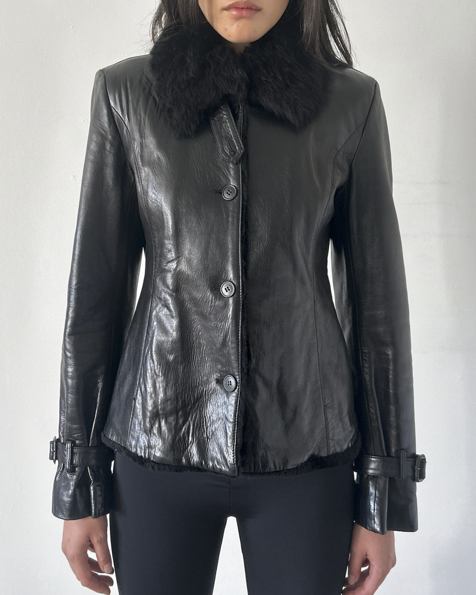 Strenesse Lambskin Leather Jacket