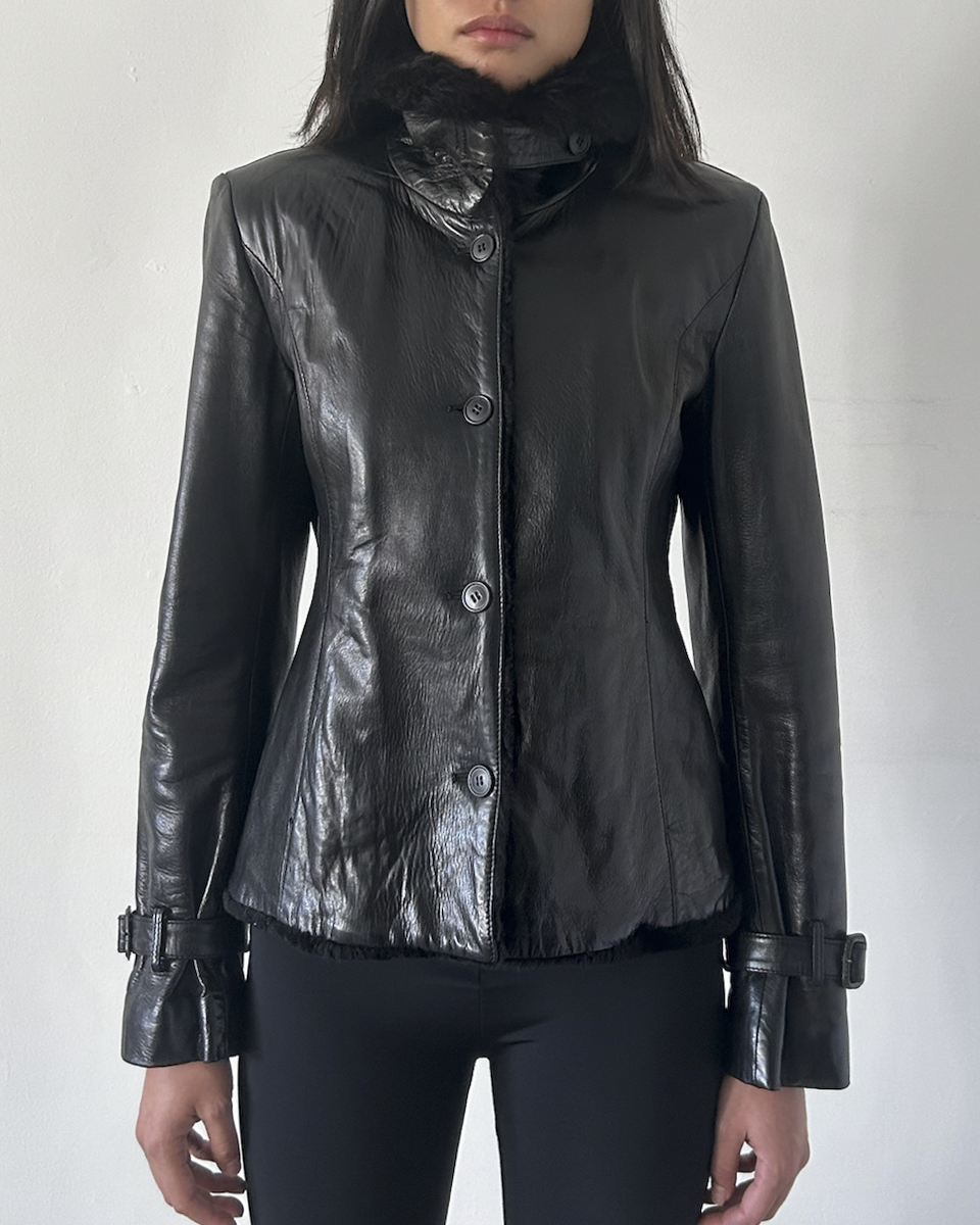 Strenesse Lambskin Leather Jacket