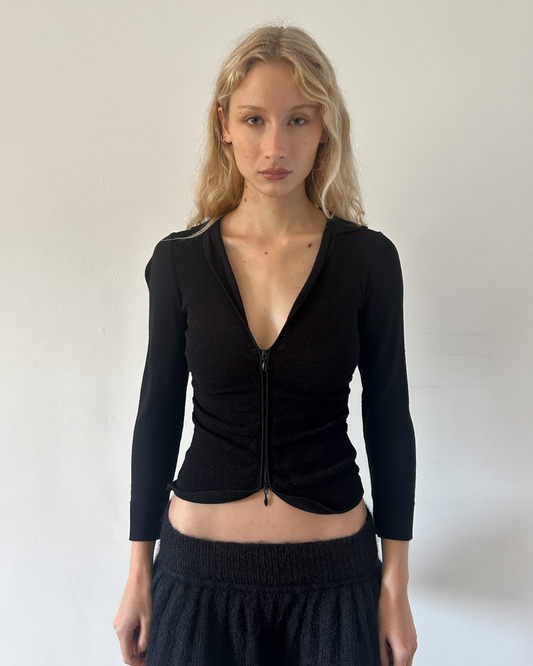 Emporio Armani Double Zip-Up Sweater