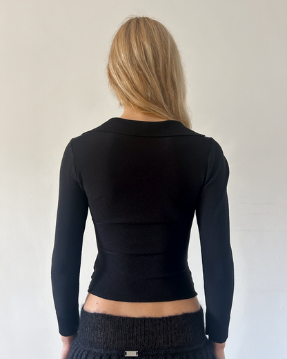 Emporio Armani Double Zip-Up Sweater