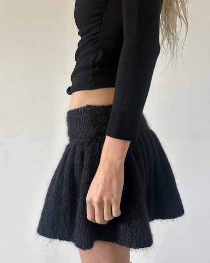 Paola Frani Knit Mini Bubble Skirt