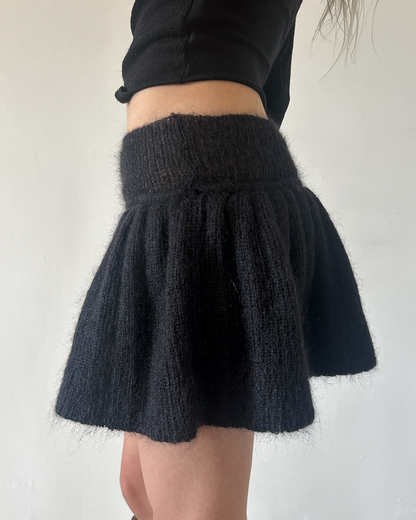 Paola Frani Knit Mini Bubble Skirt
