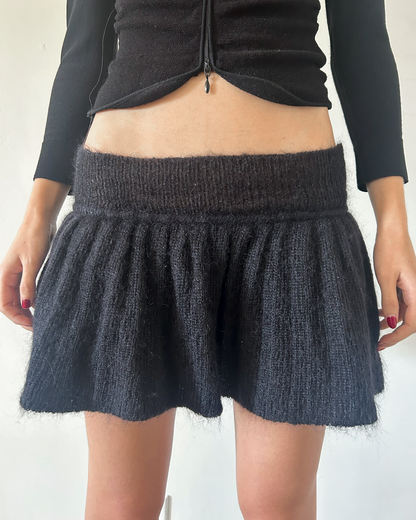 Paola Frani Knit Mini Bubble Skirt