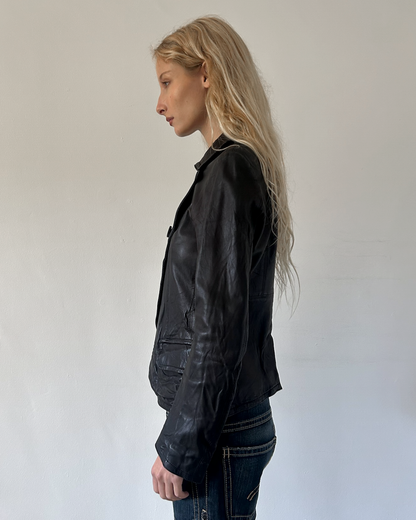 Y’s Yohji Yamamoto Double Breasted Leather Jacket