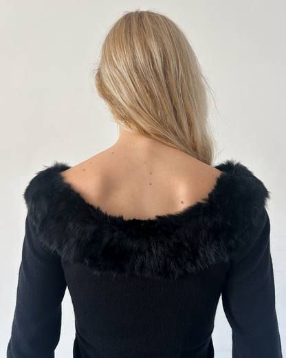 Morgan de Toi  Fur Trim Sweater