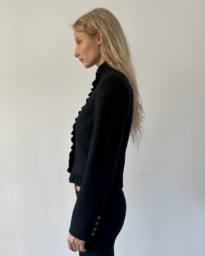 Burberry London Napoleon Ruffle Jacket