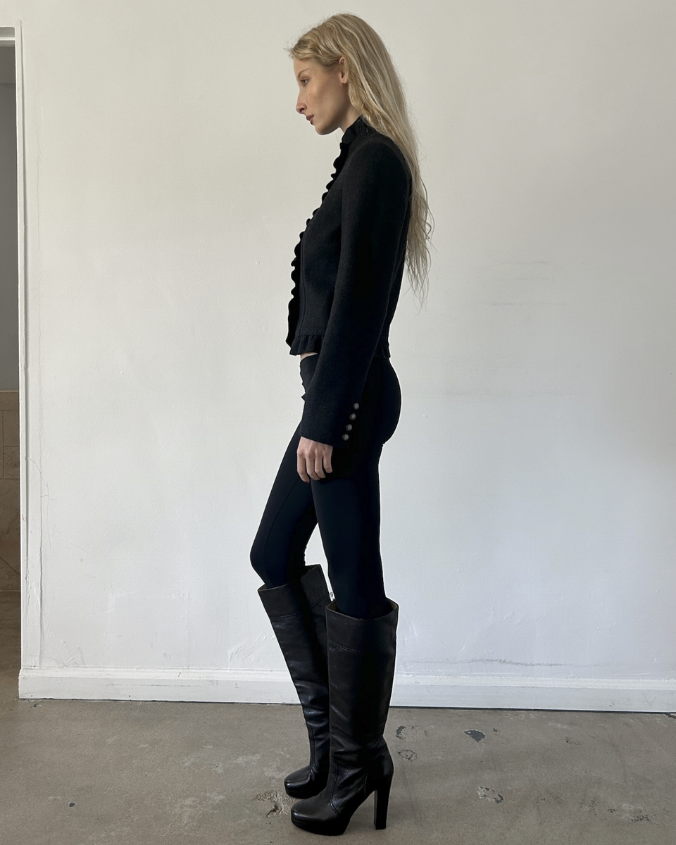 Burberry London Napoleon Ruffle Jacket