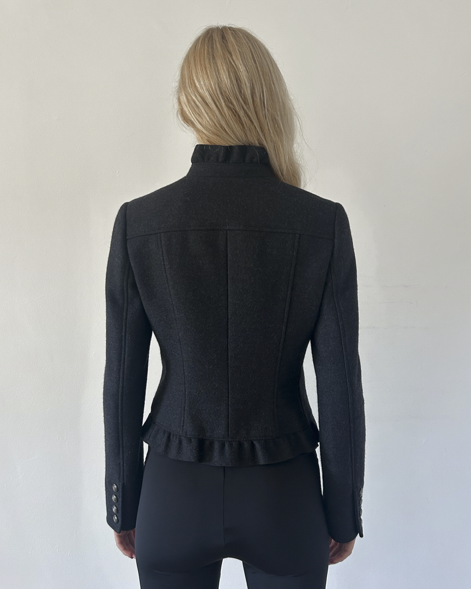 Burberry London Napoleon Ruffle Jacket