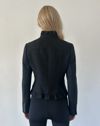 Burberry London Napoleon Ruffle Jacket