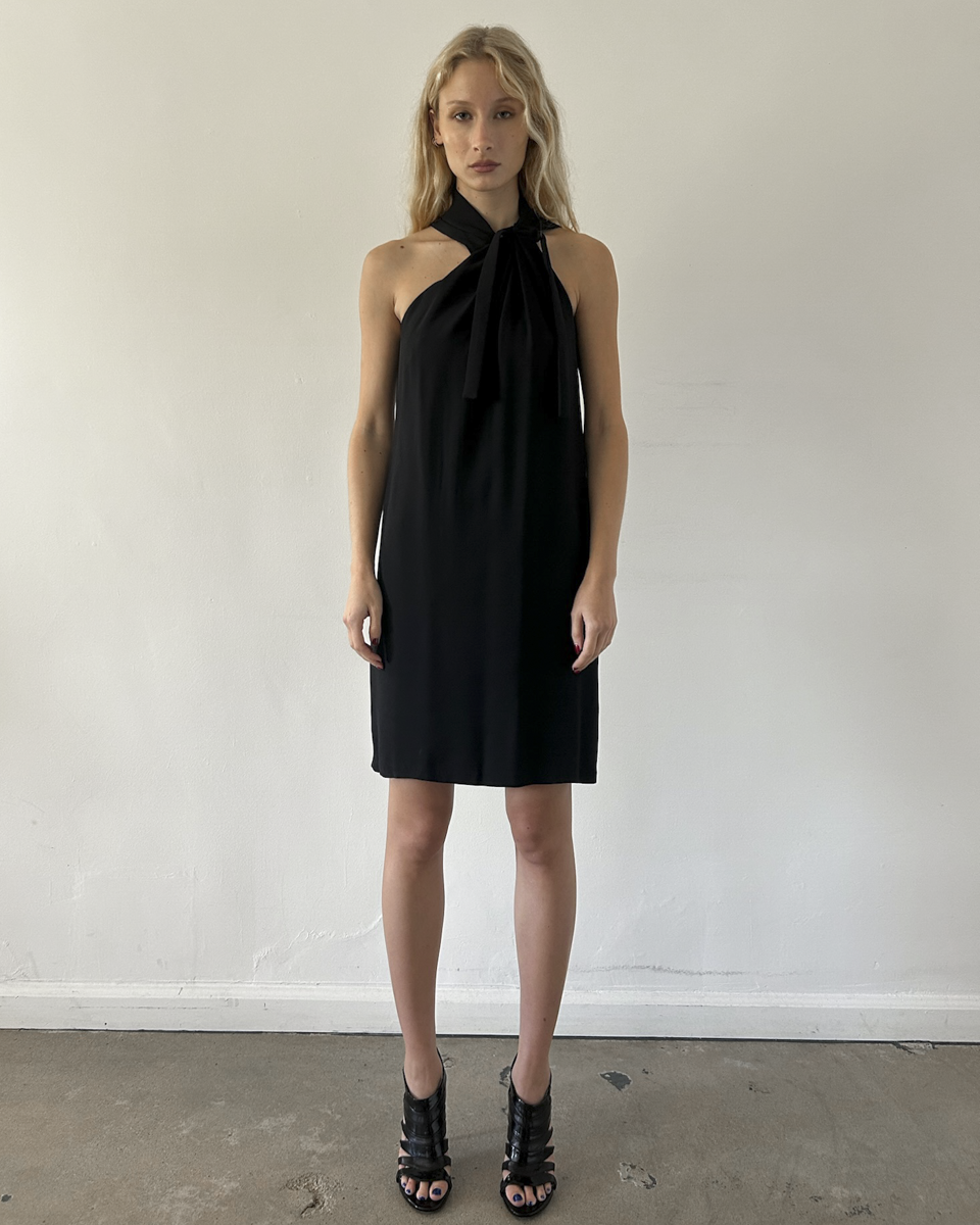 Gucci Halter Neck Silk Dress