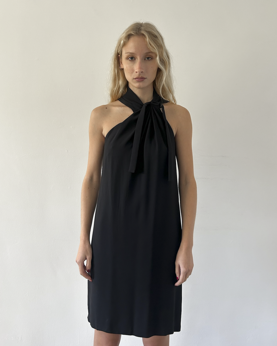 Gucci Halter Neck Silk Dress