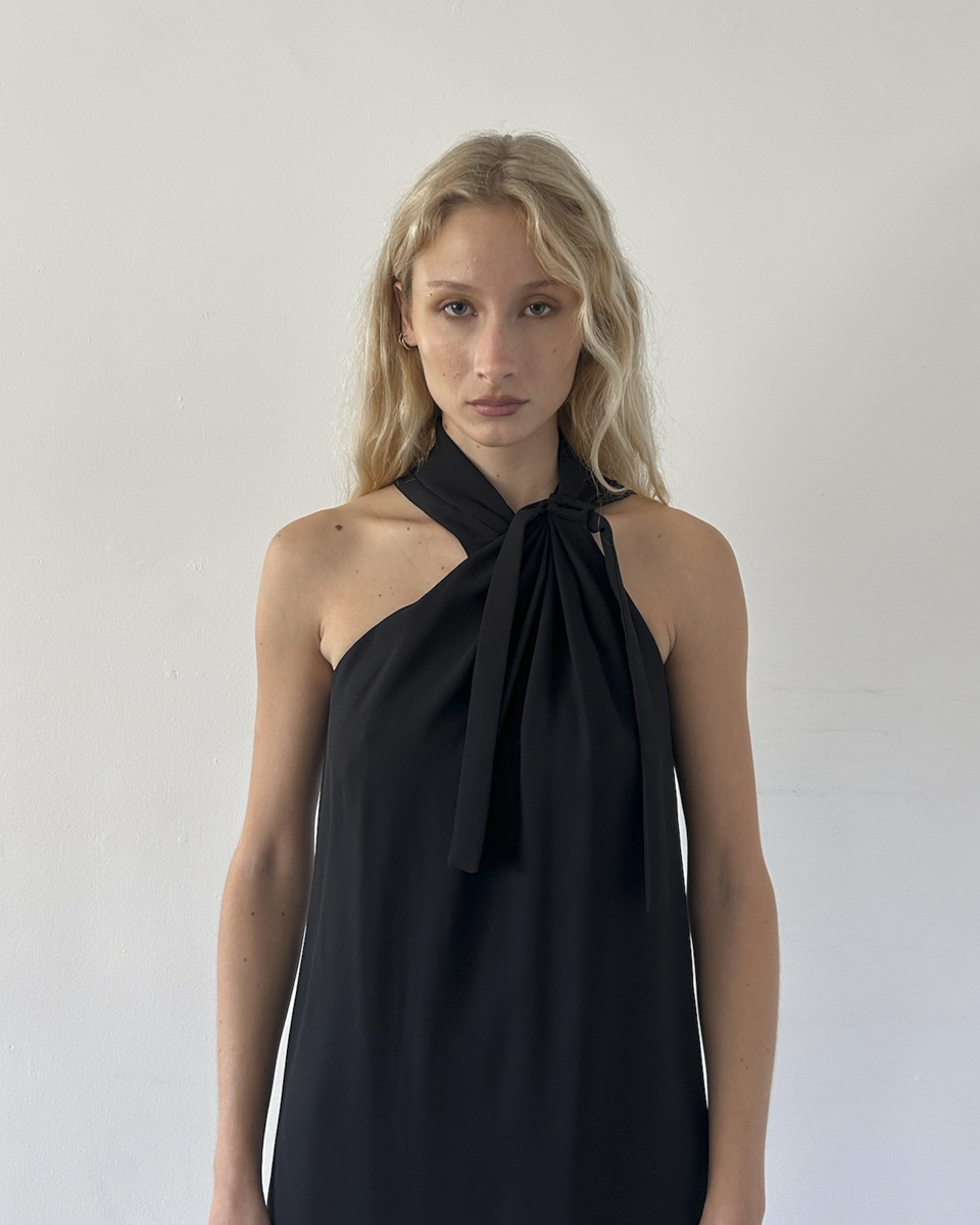 Gucci Halter Neck Silk Dress