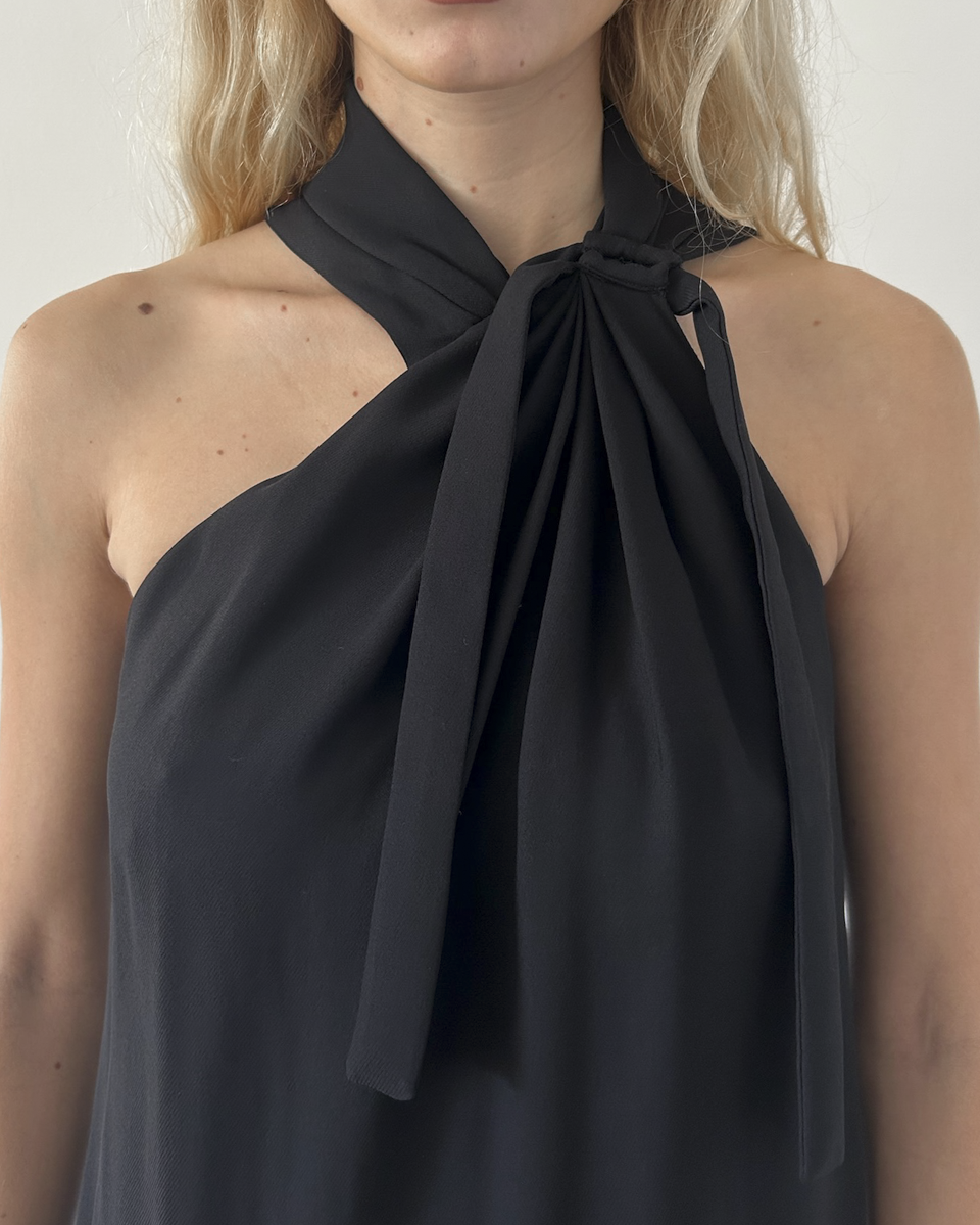 Gucci Halter Neck Silk Dress