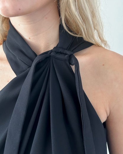 Gucci Halter Neck Silk Dress