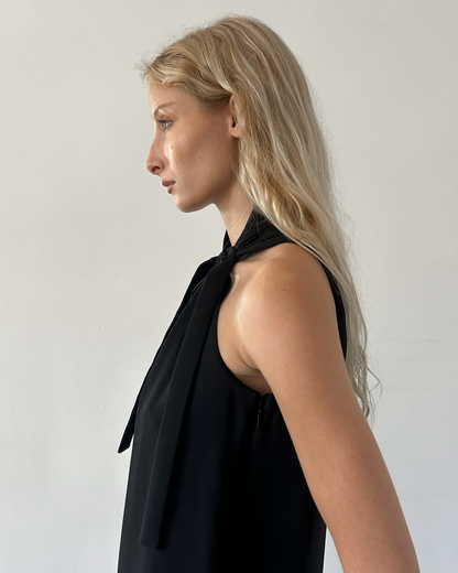 Gucci Halter Neck Silk Dress