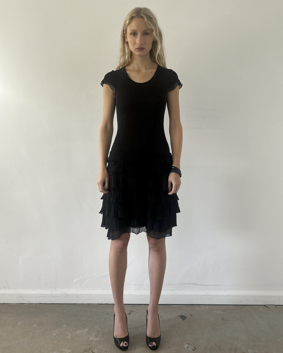 Roberta Scarpa Ruffle Drop-Waist Dress