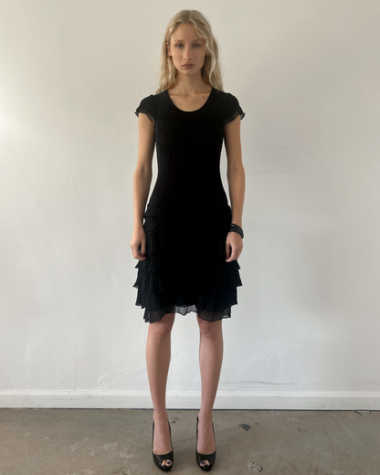 Roberta Scarpa Ruffle Drop-Waist Dress