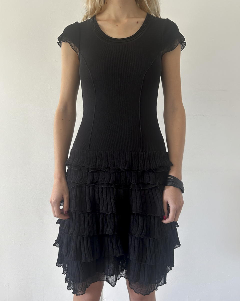 Roberta Scarpa Ruffle Drop-Waist Dress