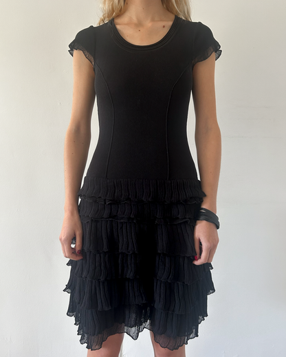 Roberta Scarpa Ruffle Drop-Waist Dress