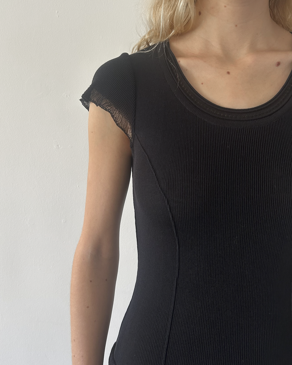 Roberta Scarpa Ruffle Drop-Waist Dress