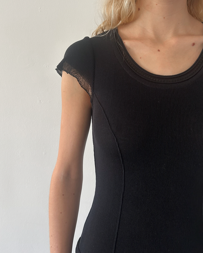 Roberta Scarpa Ruffle Drop-Waist Dress