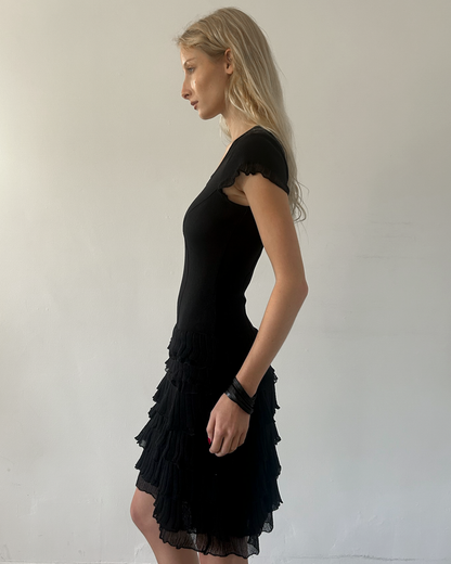 Roberta Scarpa Ruffle Drop-Waist Dress