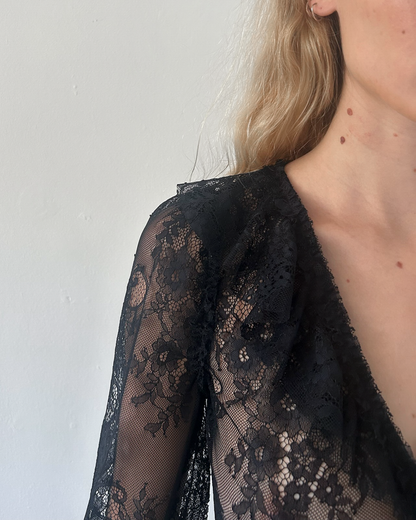 Blumarine Lace Tiered Dress