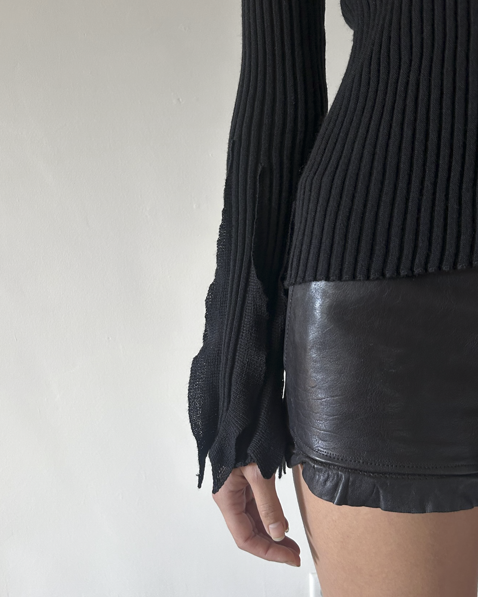 Valentino Fringe Sleeve Top