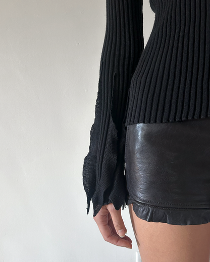 Valentino Fringe Sleeve Top