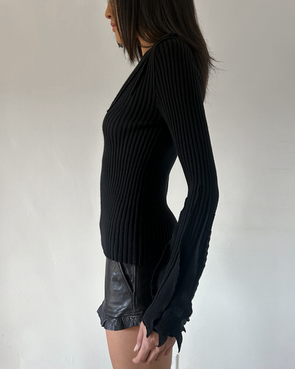 Valentino Fringe Sleeve Top