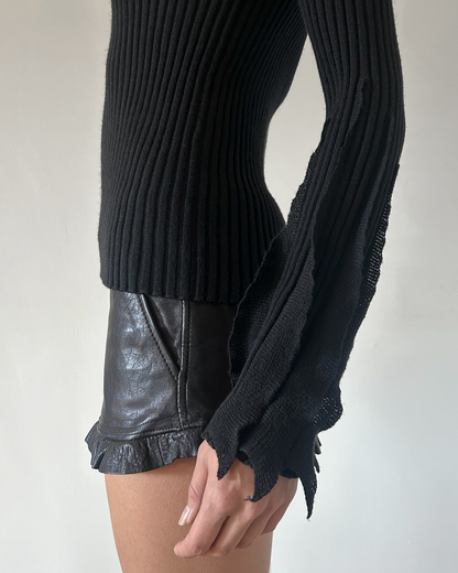 Valentino Fringe Sleeve Top