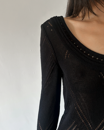 Celine Paris Crochet Sweater