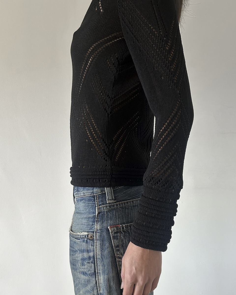 Celine Paris Crochet Sweater