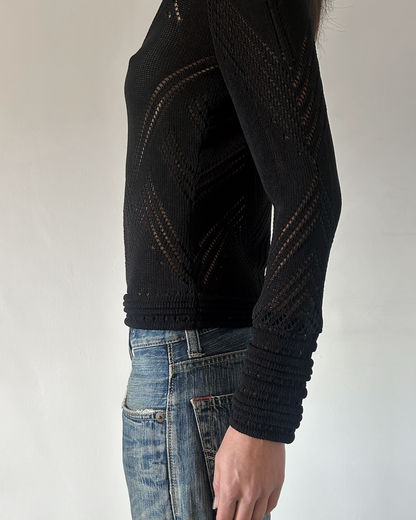 Celine Paris Crochet Sweater