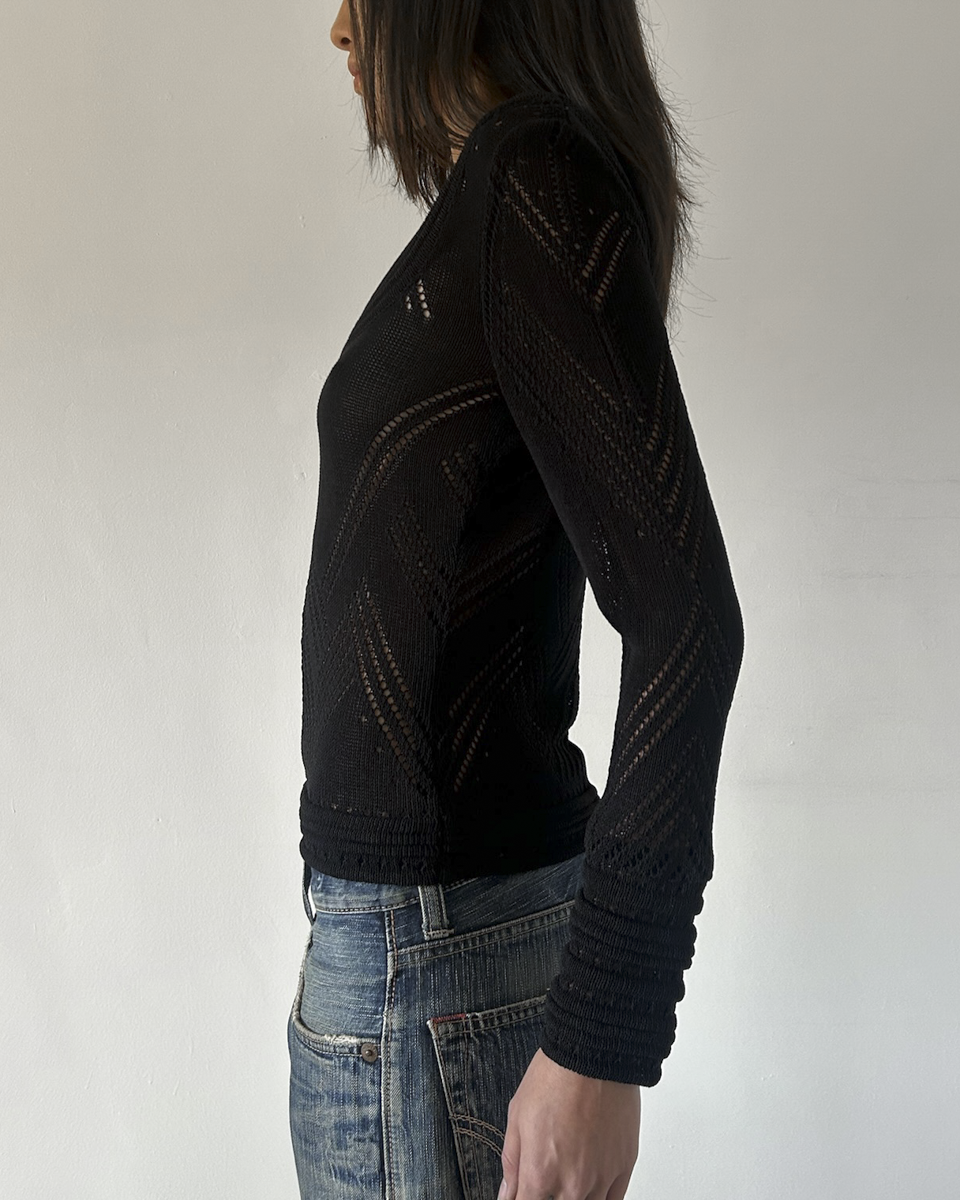 Celine Paris Crochet Sweater