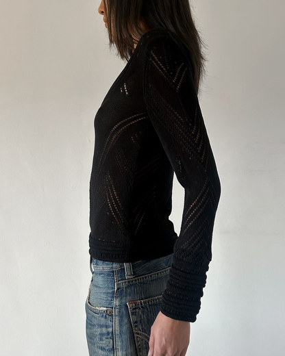 Celine Paris Crochet Sweater