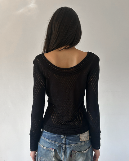 Celine Paris Crochet Sweater