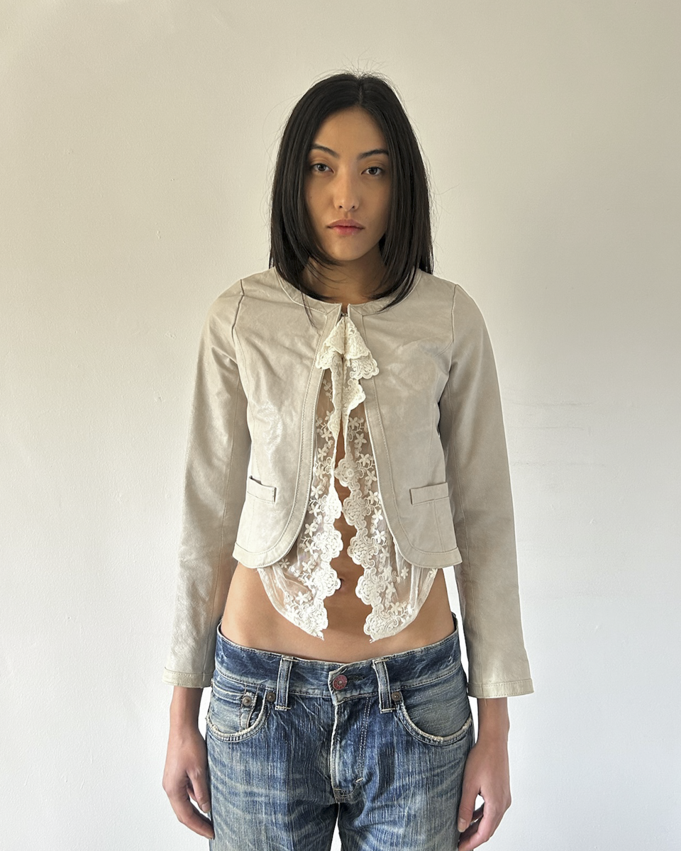 Royal Party Leather & Lace Jacket