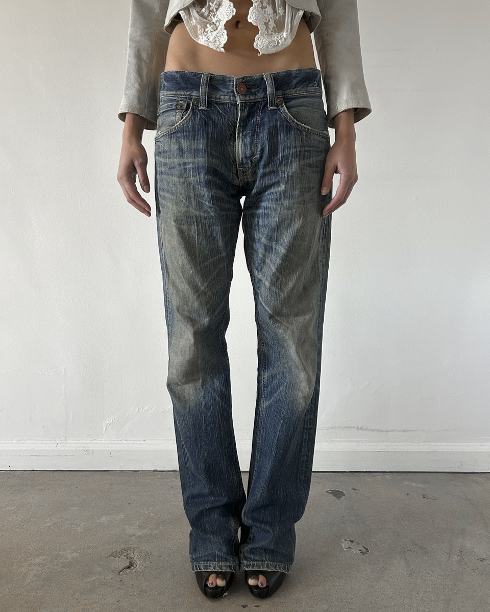 Edwins 503 BlueTrip Rust Wash Denim