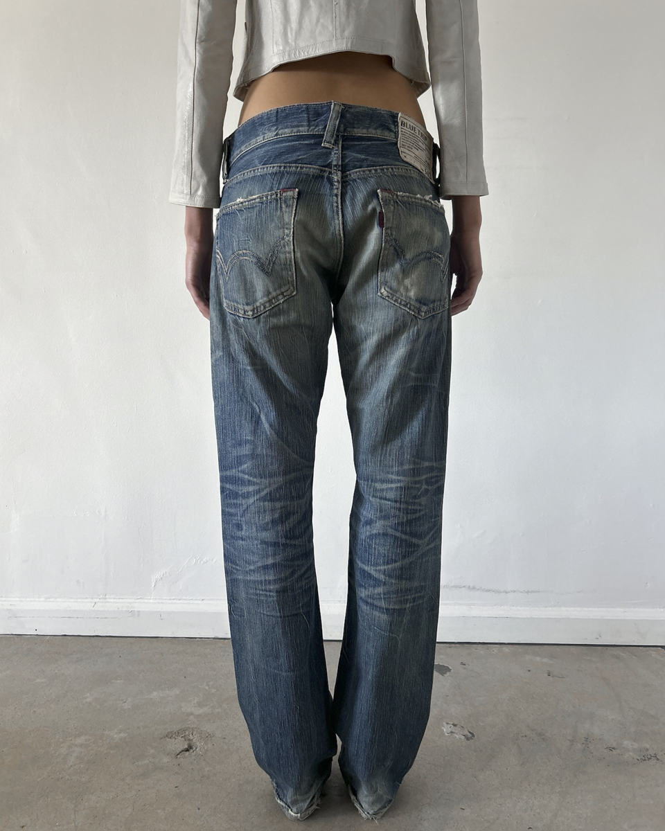 Edwins 503 BlueTrip Rust Wash Denim