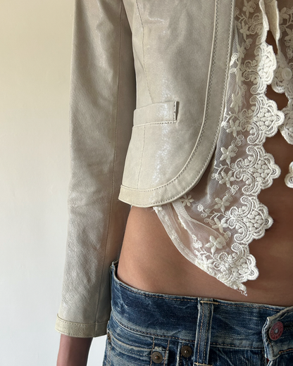 Royal Party Leather & Lace Jacket