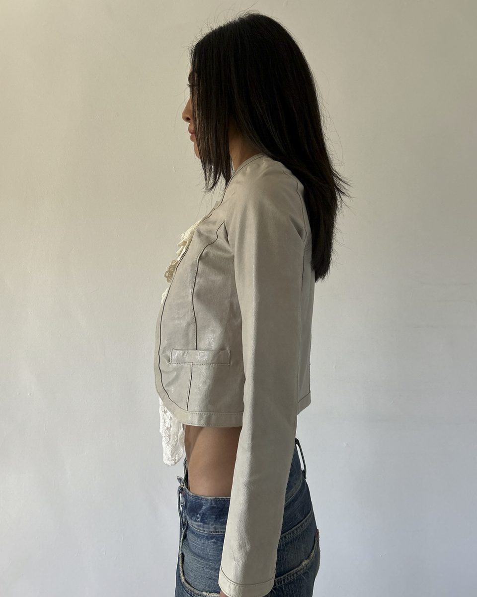 Royal Party Leather & Lace Jacket