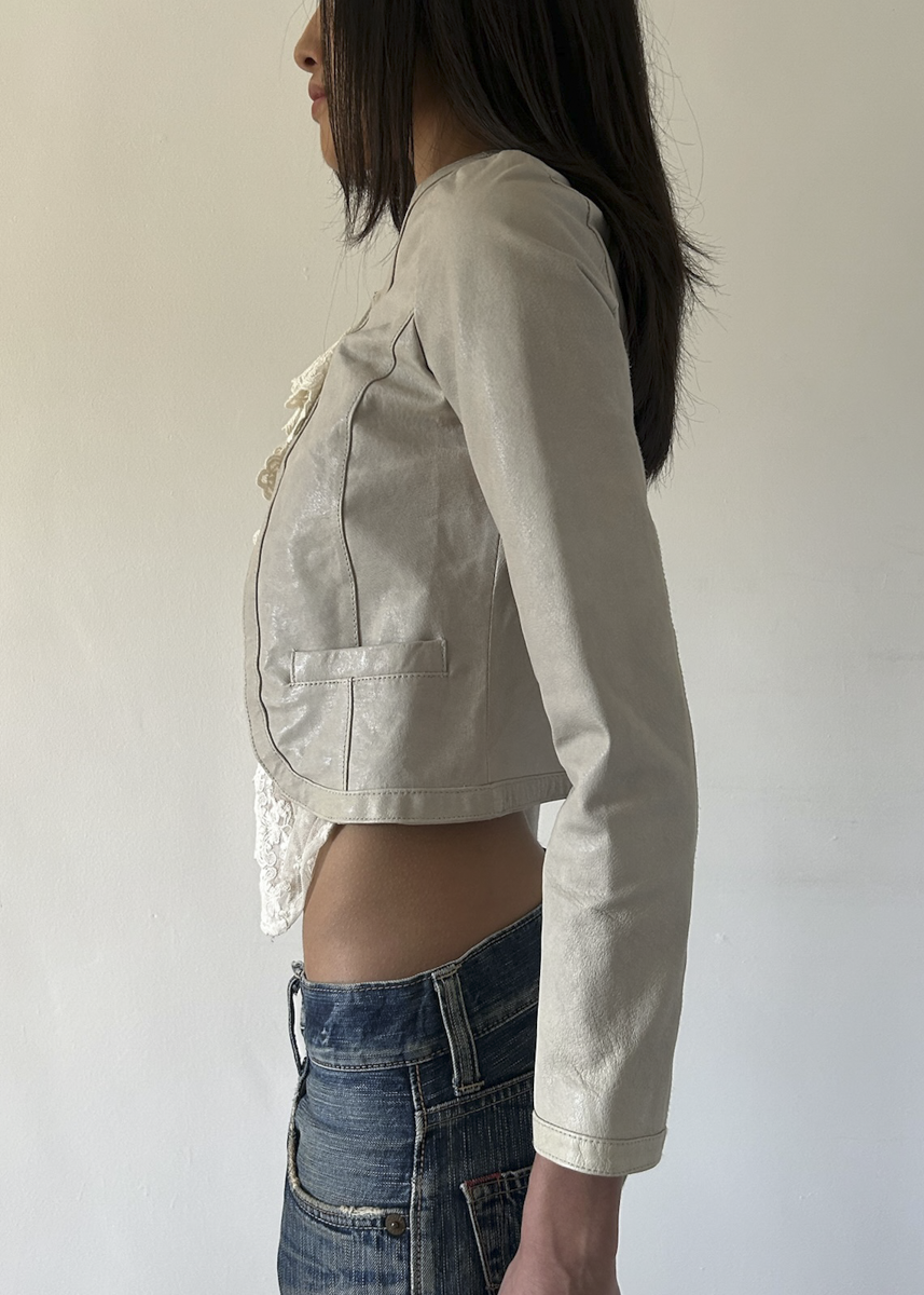 Royal Party Leather & Lace Jacket