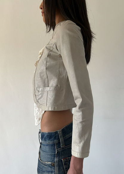 Royal Party Leather & Lace Jacket