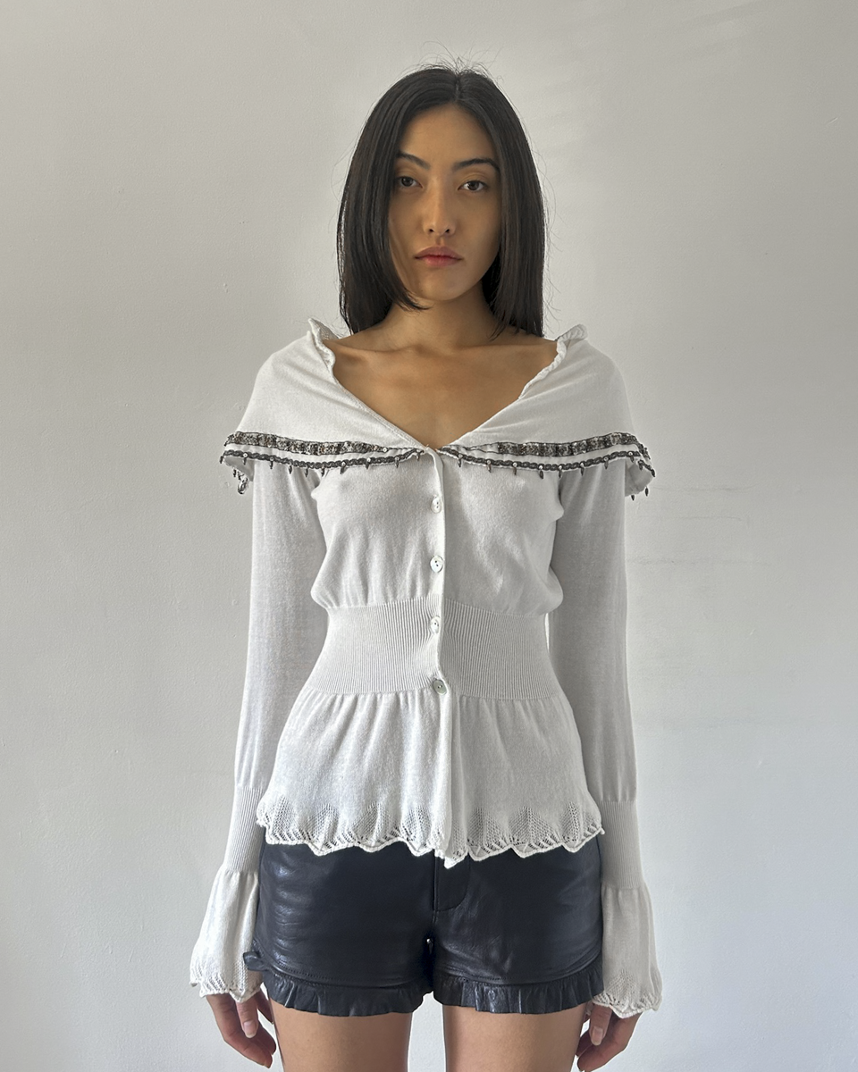 Roberta Scarpa Beaded Cardigan