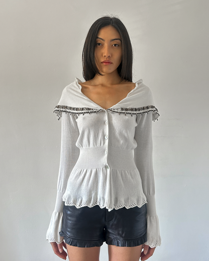 Roberta Scarpa Beaded Cardigan