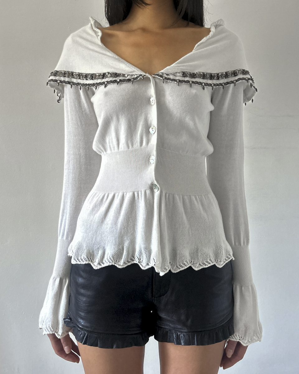 Roberta Scarpa Beaded Cardigan