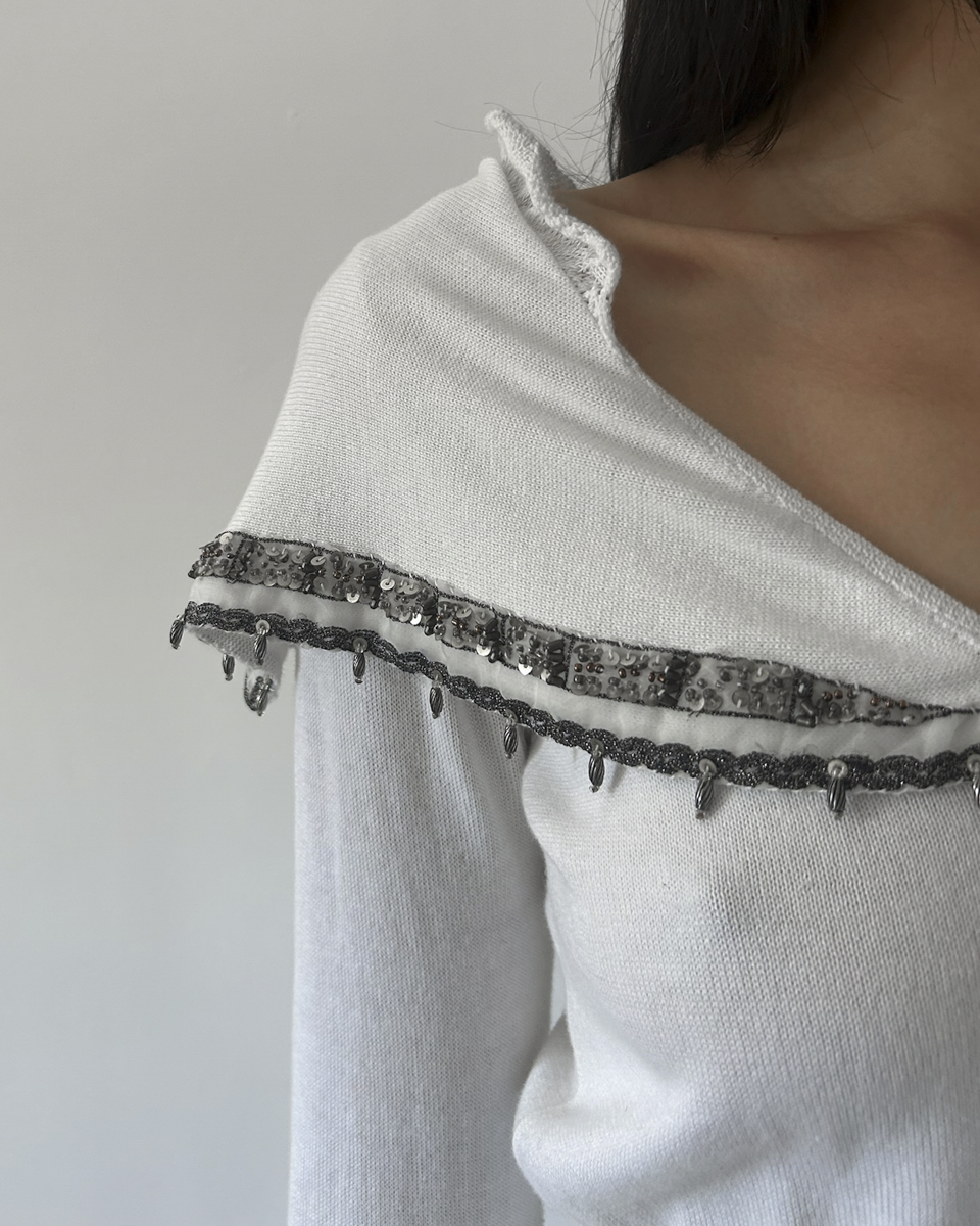 Roberta Scarpa Beaded Cardigan