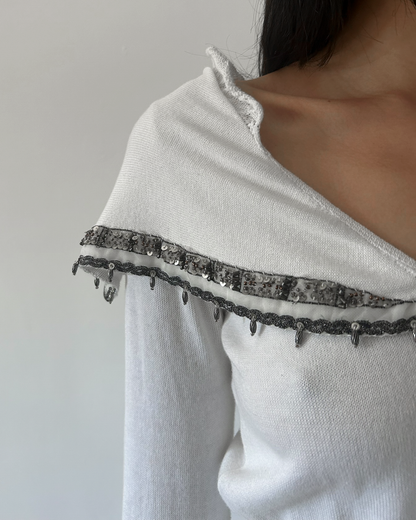 Roberta Scarpa Beaded Cardigan