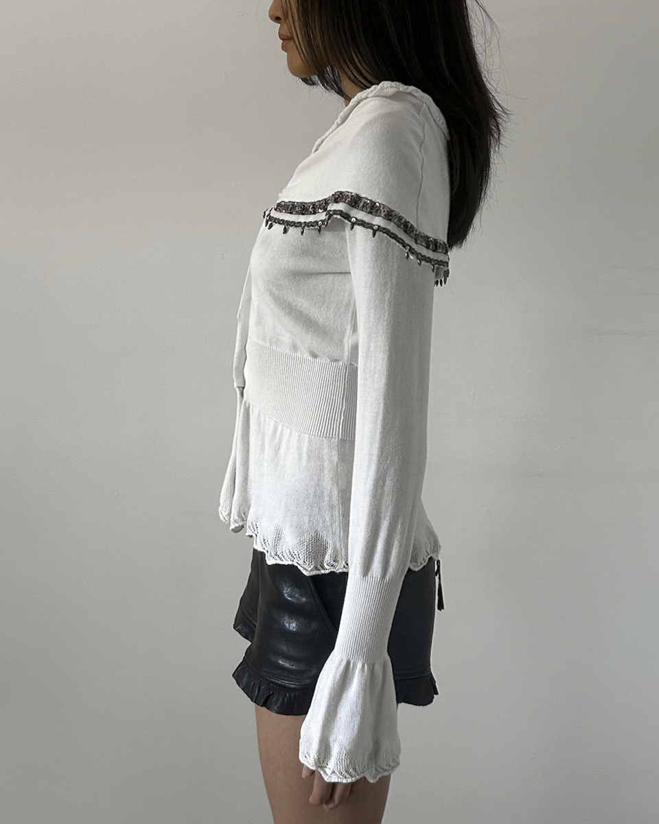 Roberta Scarpa Beaded Cardigan